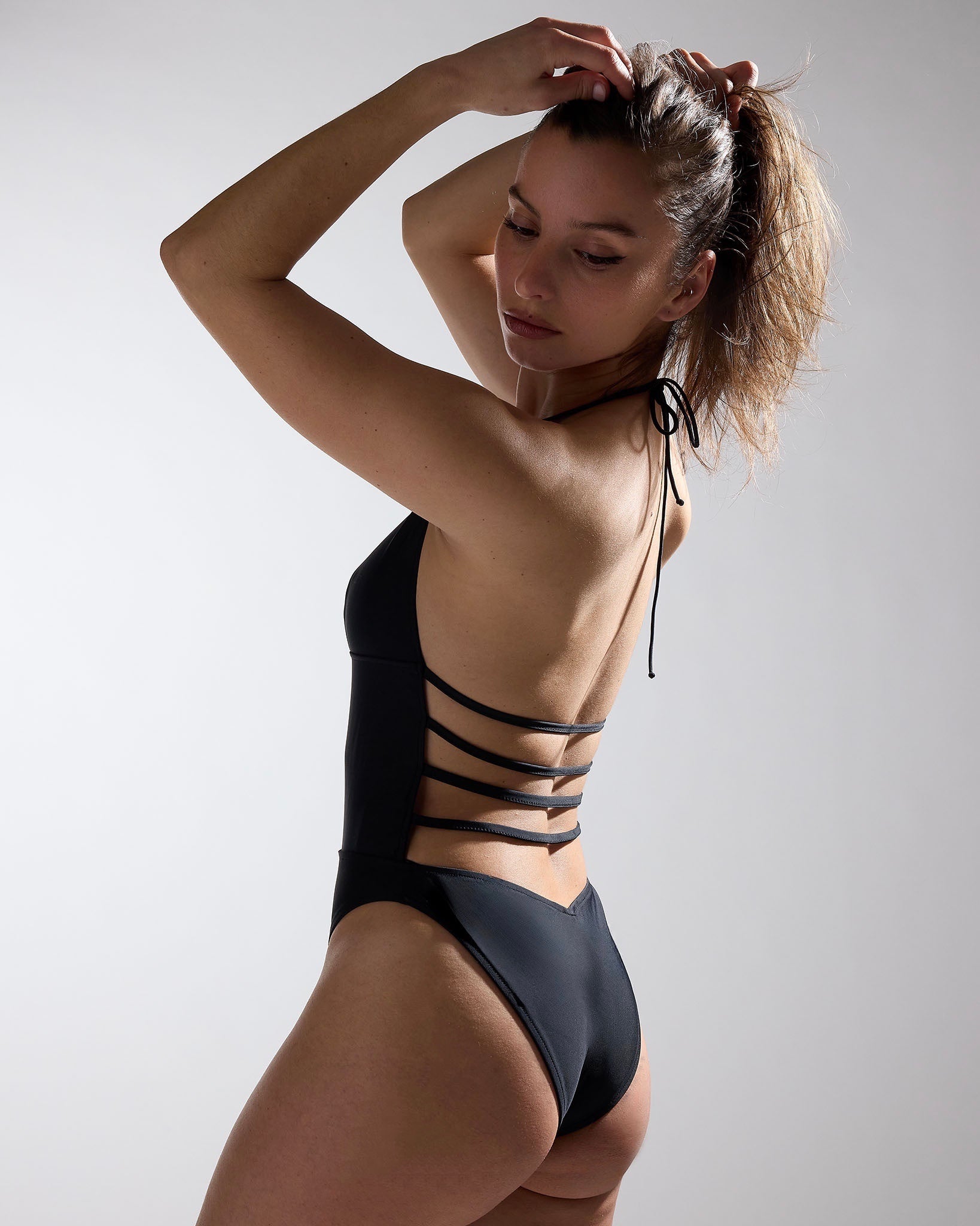 Athena One piece BLACK